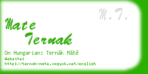 mate ternak business card